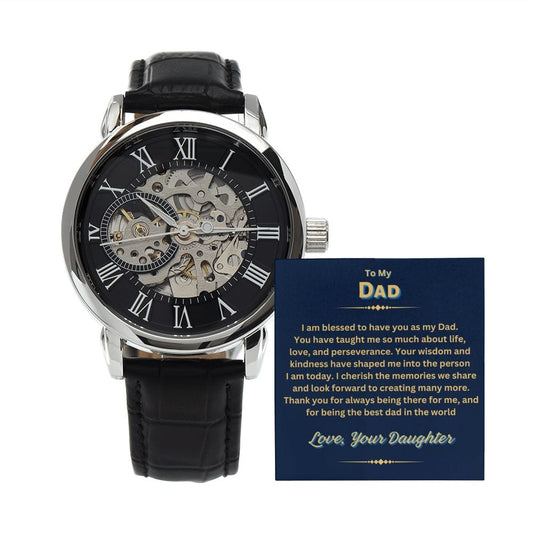 Dad, Here's to Many More Memories - Openwork Watch for Timeless Moments