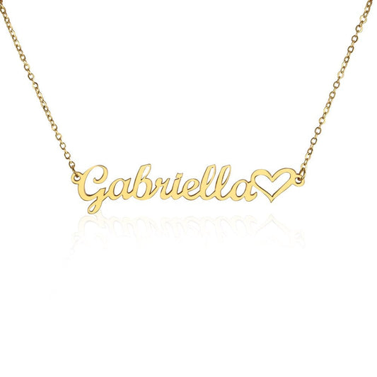 Aliyannah™ Personalised Heart Name Necklace