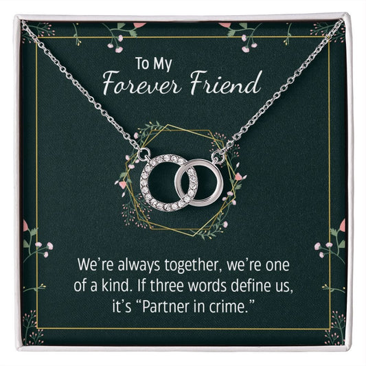 Forever Friend - 14K White Gold Perfect Pair Necklace