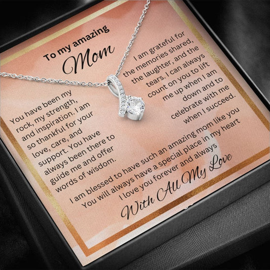 To My Amazing Mom - Alluring Beauty Necklace