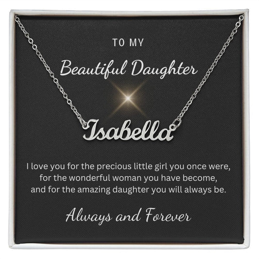 Personalized Name Necklace for Daughter
