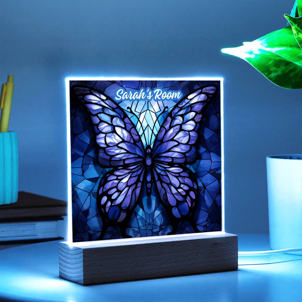 Magical Butterfly - Square Acrylic Plaque